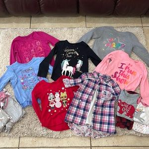 4T Long Sleeve Bundle with Bonus Pajamas